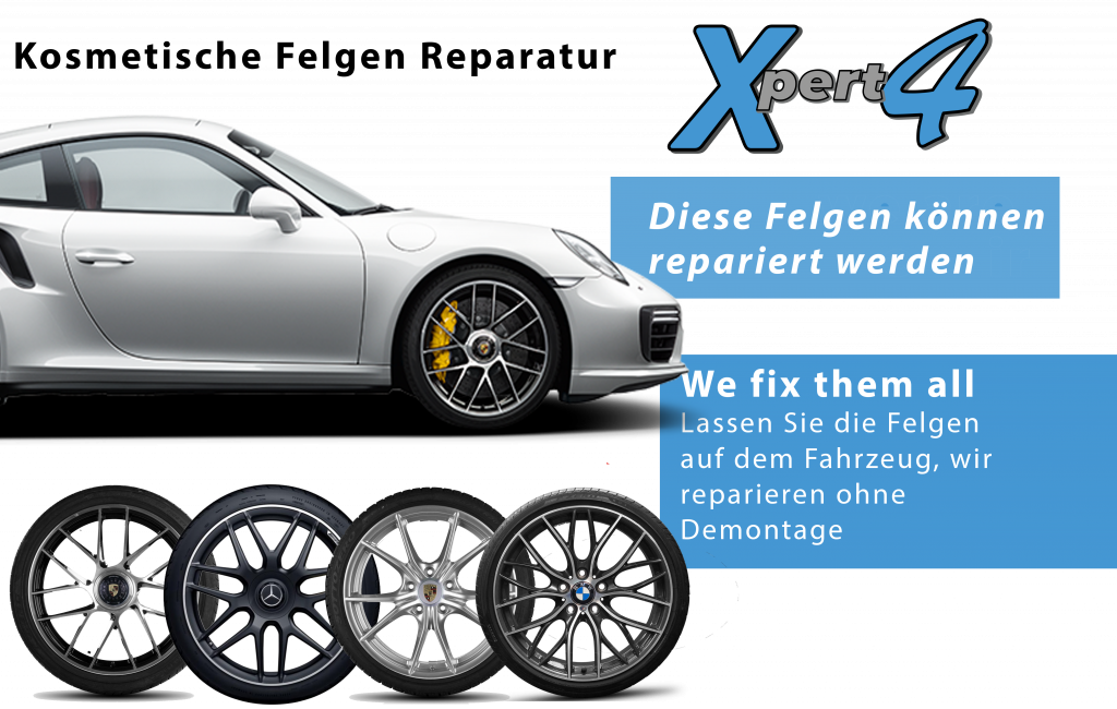Hier ist Smart Repair an den AluFelgen möglich bei Xpert4 Smart Repair Köln Felgen Reparatur