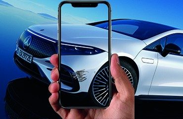 Spot Repair Mercedes EQS scratched Bumper and Wheels in KÖLN